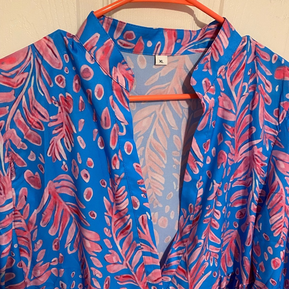 Blue and Pink Lilly-like dress!